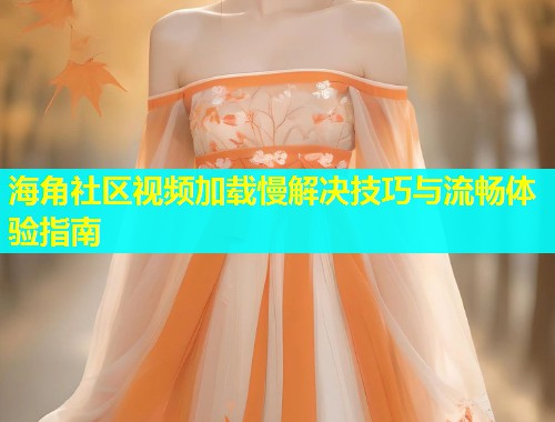 海角社区视频加载慢解决技巧与流畅体验指南